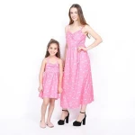 Adjustable Strap Button Boutique Wholesale Mommy And Me Matching