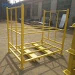 Adjustable welded spare heavy duty warehouse storage stacking metal folding tyre rack