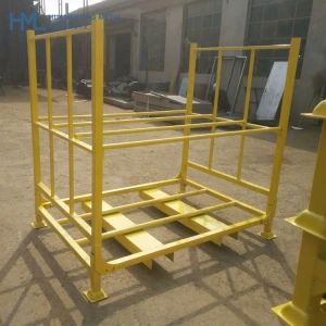 Adjustable welded spare heavy duty warehouse storage stacking metal folding tyre rack