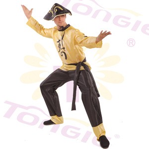 Adult Men Chinese Stage Performance Dance Costumes Chinese Kongfu Costume
