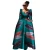 Import African Clothing Bazin Riche Robe African Dresses Traditional Print Women Plus Size Pure Cotton Long Dress WY2849 from China