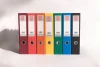 ALBA RADO Black Colour PP Cover/Paper Inner F4 Lever Arch Box File with Pocket Label