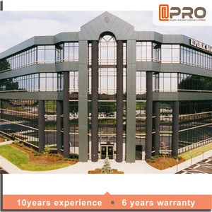 aluminum exterior glass frame curtain wall glass profile spider system designs for commercial building decorative curtain wall
