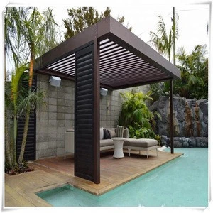 aluminum patio louver roof for swimming pool