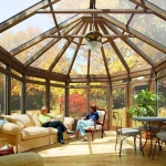 Aluminum profiles retractable Solarium tempered Glass Sunroom