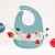 Import Amazon 2021 Best New Products Custom Comfortable Soft Waterproof Washable Cute Animal Cat Roll Up Silicone Baby Bib for babies from China
