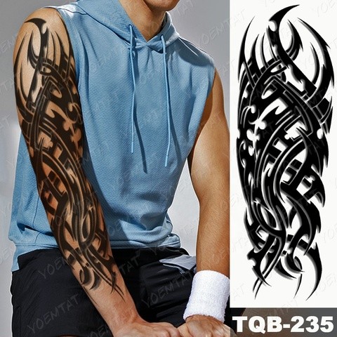 Amazon 2022 Latest Full Arm Body Art Arm Temporary Tattoo Sticker