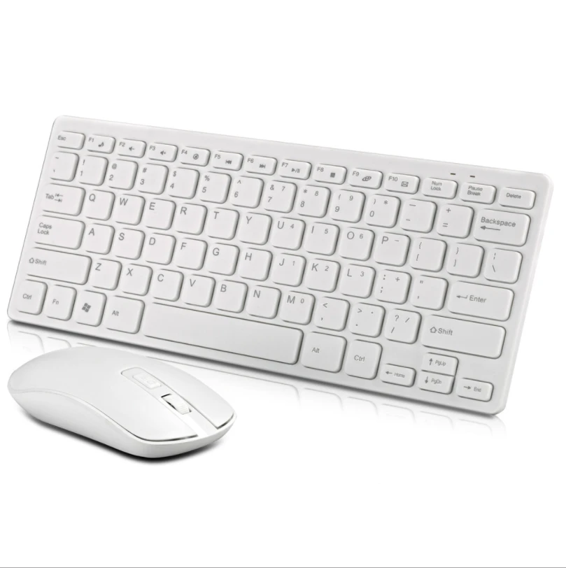Amazon Hot Seller Thin Portable 2.4G USB Customized Durable Wireless Keyboard and Mouse Combo