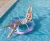 Import Amazon New Automatic push button PVC Inflatable Swimming Ring from China