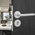 Import American style bedroom security door handle lock home interior room wood door lock from China
