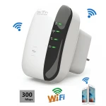 AMPLEC 300Mbps Wireless Repeater (Range Extender) with WPS Wifi Repeater