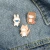 Import Animal Enamel Pins Custom Funny Cat Bear Rabbit Brooches	Hard Enamel Lapel Pin from China