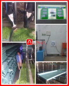 Animal feed wheat grass fodder sprouter/ pasture forage sprout making machine with vegetable seed growing tray