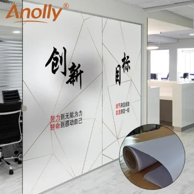 Anolly Waterproof Frosted Decorative Window Film Office Home Frost Glass Window Film