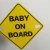 Import Any Size Baby on Board Sign Windshield Stickers Use Baby On Board Car Sticker from China