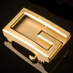Automatic accessories stainless steel belt buckle with logo