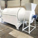 Automatic drum dryer for drying and heating stainless steel inner wall Poultry sludge dryer machine mix dry motar sand dryer