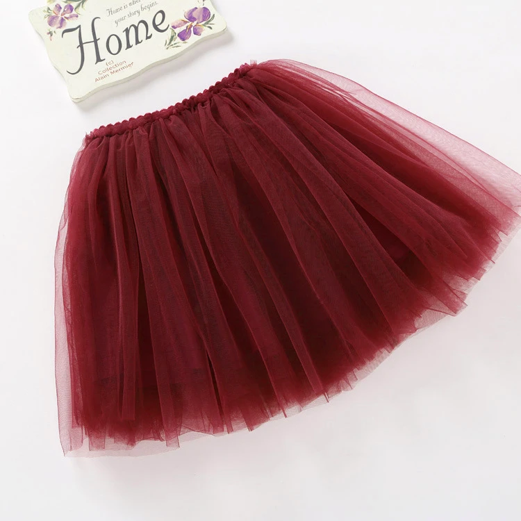 B13160A summer girl&#x27;s fashion mesh princess tutu skirts