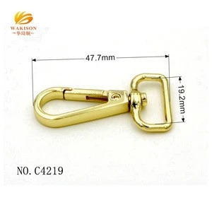 Bag Clasp Stock 20mm Metal Brass Swivel Carabiner Hook For Bag Accessories
