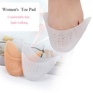 Ballet toe protection protector, silicone material and silicone type insoles shoe toe protector for dance toe pads