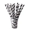 Bar cafe party striped paper drinking straws