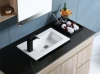 Bathroom Sink Countertop Wash Basin Rectangle Ceramic  Basin