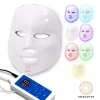 Beauty Skin Care Rejuvenation Wrinkle Acne Removal Face Beauty Therapy Whitening Tighten Instrument 7 Colors Led Facial Mask