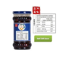 Beef in Chilli Sauce (Chili Oil Sauce) 240g/Bottle Delicious and Addictive in a good way