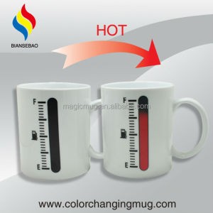 best selling products 11oz thermometer ceramic mug coffee cup