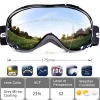 Best selling  winter sports myopia snowboard goggles silver ski goggles