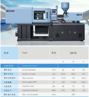 Best Value High Quality Plastic injection molding machine SK70