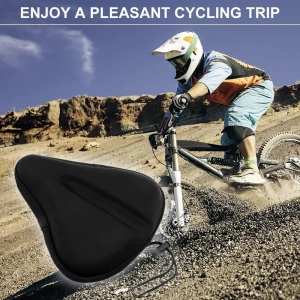 bicycle seat cover waterproof bike saddle cushion soft gel padded seat cover for wide road bike mountain bicycle
