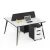 Import Big lots low price modern corner height adjust floor sitting l shape office top tall computer desk from China
