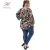 Big Size Plus Size Long Sleeve Printed Hawaii Fat Women Casual Tops Blouses