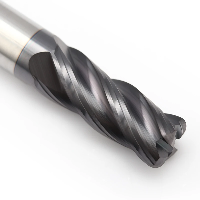 BKXE Solid Carbide Tool 4 Flute Corner Radius End Mill millingcutter 4F-D12*R1*30*d12*75