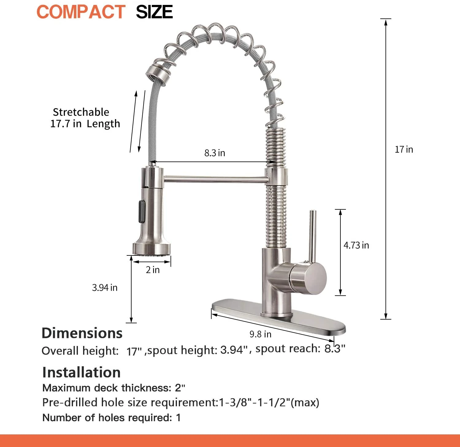 black kitchen faucet commercial Brass Single Handle Pull Down Sprayer Spring Kitchen Sink Faucet kitchen taps