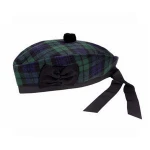 BLACK WATCH TARTAN GLENGARRY HAT SCOTTISH HIGHLAND WEAR