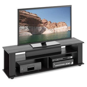Black Wood Texture TV Stand design simple cheap factory price