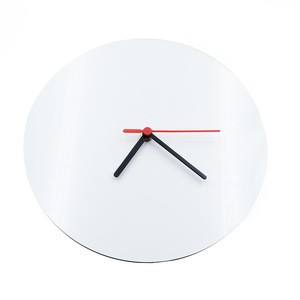 Blank round shaped sublimation wood wall clock for heat press