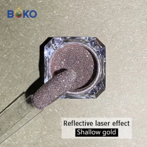 BOKO   High Quality 2g Holographic Glitter Powder-HOLO Nail Powder Chrome Pigments Powder For Gel Nail 12Colors