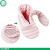 Boutique combed cotton baby shoes wholesale stripe newborn baby booties children shoes