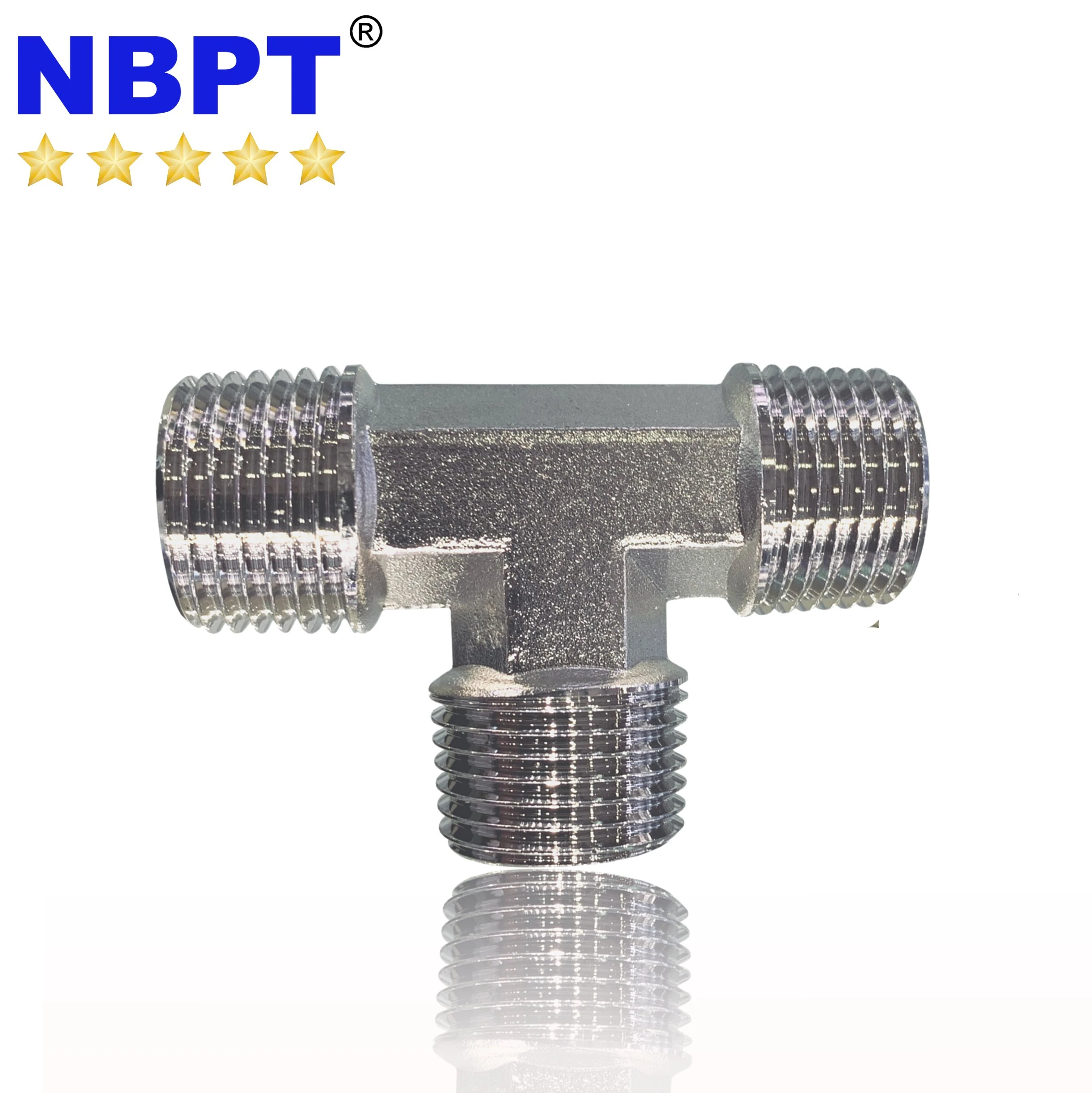 Brass Tee 3 way Equal  Female Joint Copper Tube Pipe JNT Connector By NBPT