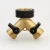 Import Brass y shaped water pipe hose splitter connector from China