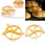 Import Bread Rolls Cookie Mold Fan Shaped Pastry Cutter Plastic Kitchen Dough Cookie Press Pastry Cake Biscuit Stamp Mould Baking Tool from China