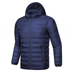 Breathable Mens Down Jacket/Blue 100%Nylon Winter Down Jacket