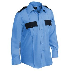 Button up security guard uniform with pocket