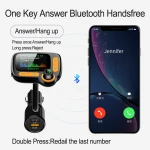 C86  Fm transmitter car charger handfree car kit dual usb charger car music player 1.77  inch TFT colorful display