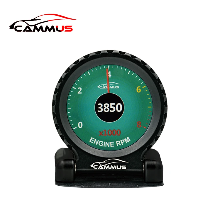 CAMMUS All New i-Round LCD Display Racing fits both OBDII and Sensor (Oil Temperature, Oil Pressure and Boost)