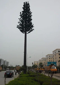camouflaged palm tree telecommunication antenna tower