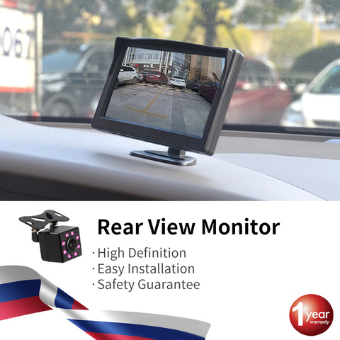 Buy Car Rear View Camera Universal 12 Led Night Vision Backup Parking ...
